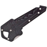 SOG Black Key Lockback Folding Blade Stainless Steel Handle Utility Knife KEY101
