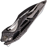 We Knife Co Arrakis Framelock Carbon Fiber Titanium Folding M390 Knife 906cfd