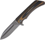 Ka-Bar Mark 98 Linerlock Black & Brown G10 Handle Stainless Folding Knife