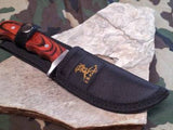 Elk Ridge Guthook 8" Fixed Blade Skinning Knife w/ Pakkawood Handle 524