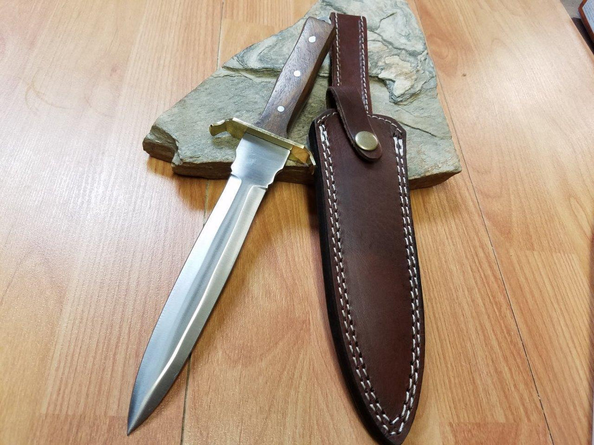 Timber Wolf Tactical Boot Knife with Clip-on Leather Sheath