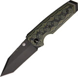 Hogue EX-02 Extreme Series Green G10 Tanto Linerlock Folding Pocket Knife