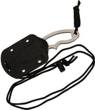 Hogue EX-F03 Fixed Blade Stainless Hawkbill One Piece Neck Knife w/ Sheath 35360