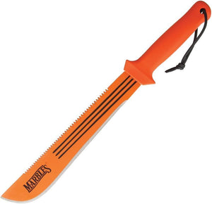 Marbles Knives 21" Sawback Machete 14" Orange Blade Survival Outdoor