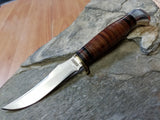 Marbles Small Hunter 6.25" Fixed Blade Knife w/Leather Handle 396