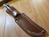 Marbles Small Hunter 6.25" Fixed Blade Knife w/Leather Handle 396