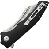 B'yond EDC Sunder 8.125" Black Cleaver Linerlock Folding D2 Knife 1903DGBK- On Sale