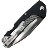 Willumsen Copenhagen Cobra Ace Stonewashed Black Folding Knife 003b   - On Sale