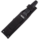 SOG SEAL Team Elite TiNi Fixed Serrated Blade Black Handle Knife with Sheath SE37N
