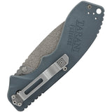 5.11 Tactical Courser 3.5 Linerlock Blue Gray FRN Serrated Folding Knife 51110C