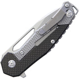 Willumsen Copenhagen Chibs Framelock Gray & Black Folding Knife 002   - On Sale