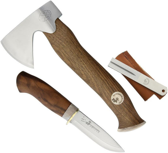 Karesuando Kniven Unna Aksu Axe & Fixed Knife Walnut Handle Hunting Set