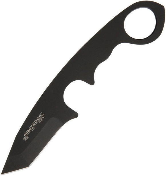 First Edge HR-1 Fighter/Backup Black Oxide One Piece Fixed Blade Knife