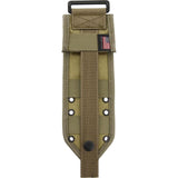 ESEE Fixed Blade Knife Model 5 Condura MOLLE Back Khaki Belt Loops Sheath