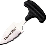 Cold Steel Urban Pal Black T-Handle Stainless Serrated Fixed Push Dagger Knife
