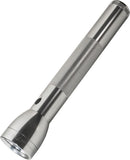 Mag-Lite Flashlight 3rd Generation LED 3D Battery Silver Aluminum Body