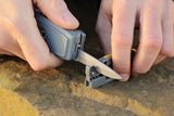 Smith's Sharpeners Survival Tool Sharpener Compass Folding Knife & Saw