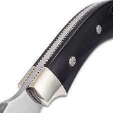 Hibben Sidewinder Brown Pakkawood 7Cr17MoV Stainless Fixed Blade Knife 5058