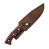 Hibben Combat Fighter Brown Pakkawood 7Cr17MoV Fixed Blade Knife II 5072