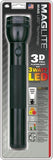MagLite 3D Cell Batteries Black Aluminum Body Hang Packed LED Flashlight