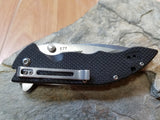 Real Steel E77 Linerlock Folding Pocket Knife Flipper Satin Black 5112