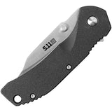 5.11 Tactical Inceptor Curia Framelock Folding Blade Black FRN Handle with Stainless Back Knife