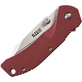 5.11 Tactical Inceptor Curia Framelock Folding Blade Red FRN Handle with Stainless Back Knife