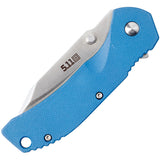 5.11 Tactical Inceptor Curia Framelock Folding Blue FRN Handle with Stainless Back Knife