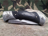 Elk Ridge Eagle Folding Pocket Knife W/ Black Pakkawood Handle - 539E
