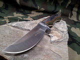 Elk Ridge Fixed Knife 8.4" Overall Plain Multi Color Wood Handle Hunting - 545gw