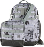5.11 Tactical Mira 2 in 1 Gray Camo Outdoor Survival Hiking & Camping Backpack Crossbody Bag