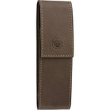 Dovo Shavette Barber Straight Shaving Razor w/ Brown Leather Case