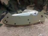 CRKT Crawford Kasper Satin Plain Edge Linerlock Folding Knife 6773sod