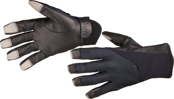 5.11 Tactical Screen Ops Duty Black Leather Palm Driving & Weapon Handling 2XL Men's Gloves