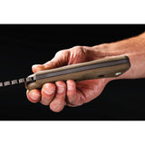 TOPS A-Klub Green Canvas Micarta 1095HC Steel Machete w/ Sheath AKLB01