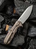 We Knife Mote Framelock Bronze S35Vn Folding Knife 2005a