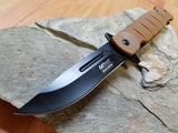 MTECH Brown Spring Assisted Folding Clip Point Pocket Knife - a905bn