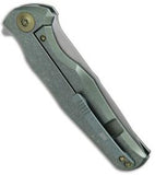 WE KNIFE Green Titanium Flipper Folding Pocket Knife S35VN -  601b