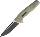 we knife green titanium folder