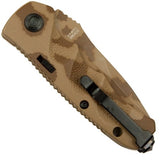 Schrade Mini Extreme Push Button Lock Desert Camo Tanto Folding Knife 60MDT
