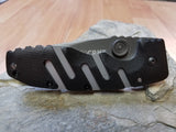 CRKT Ryan Model 7 Folding Black Pocket Knife Zytel Handle w/LAWKS - 6803z