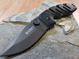 CRKT Ryan Model 7 Folding Black Pocket Knife Zytel Handle w/LAWKS - 6803z
