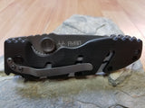CRKT Ryan Model 7 Folding Black Pocket Knife Zytel Handle w/LAWKS - 6803z
