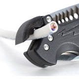 SOG Kilowatt Folding Blade Wire Stripper Black Handle Electrician Knife EL01CP