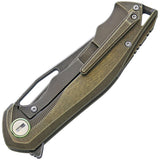 Bestech Knives Tercel Framelock Black Bronze S35VN Folding Knife 1708d