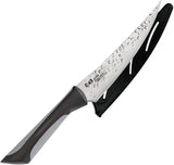 Kershaw 6" Fixed Partially Serrated Carbon Blade Kitchen Luna Utility Knife