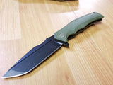 WE KNIFE Co THRAEX Green G10 Handle Folding Knife