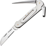 Boker Magnum Catamaran Sailors Serrated Blade Sheepsfoot Folding Knife - M01SC725