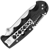 SOG Kilowatt Folding Blade Wire Stripper Black Handle Electrician Knife EL01CP