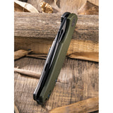 WE KNIFE CO Rectifier Green G10/Titanium & Stainless Black Folding Knife 803A